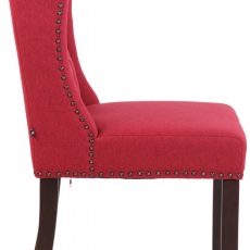 Jídelní židle Allada, textil, červená - 3