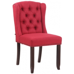 Jídelní židle Allada, textil, červená