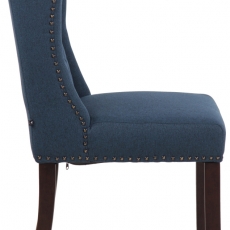 Jídelní židle Allada, textil, modrá - 3
