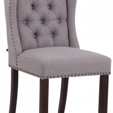 Jídelní židle Allada, textil, šedá - 1
