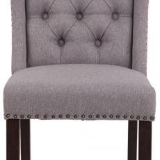 Jídelní židle Allada, textil, šedá - 2