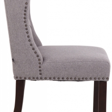 Jídelní židle Allada, textil, šedá - 3
