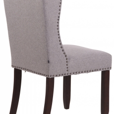 Jídelní židle Allada, textil, šedá - 4