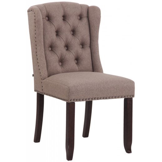 Jídelní židle Allada, textil, taupe - 1