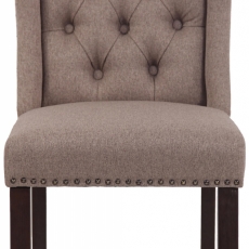 Jídelní židle Allada, textil, taupe - 2