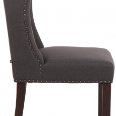 Jídelní židle Allada, textil, tmavě šedá - 3