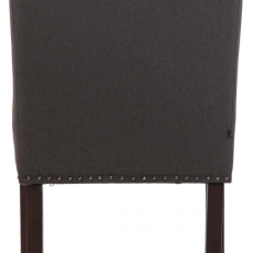 Jídelní židle Allada, textil, tmavě šedá - 5