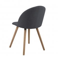 Jídelní židle Aneta (SET 2 ks), tmavě šedá - 2