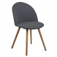Jídelní židle Aneta (SET 2 ks), tmavě šedá - 1