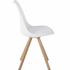 Jídelní židle Artas (SET 2 ks), bílá - 3