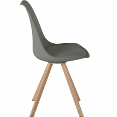 Jídelní židle Artas (SET 2 ks), šedá - 3