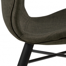 Jídelní židle  Batilda (SET 2ks), tkanina, zelená - 4