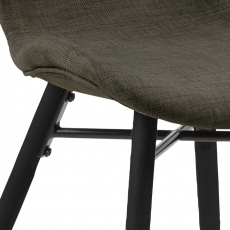 Jídelní židle  Batilda (SET 2ks), tkanina, zelená - 7