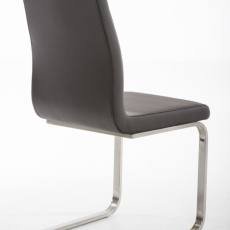 Jídelní židle Belfort, syntetická kůže, hnědá - 3