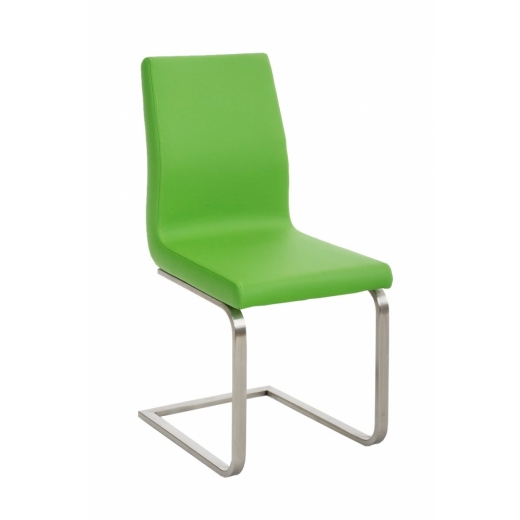 Jídelní židle Belfort, syntetická kůže, zelená - 1