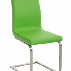 Jídelní židle Belfort, syntetická kůže, zelená - 1