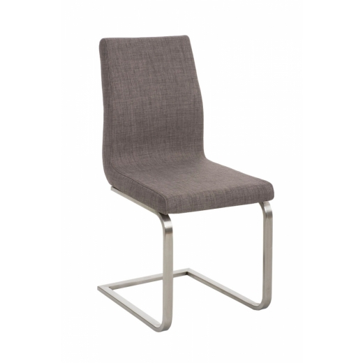 Jídelní židle Belfort, textil, šedá - 1