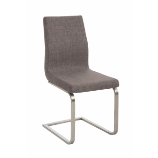 Jídelní židle Belfort, textil, šedá