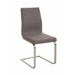Jídelní židle Belfort, textil, šedá