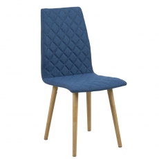 Jídelní židle Bene (SET 2 ks), tm. modrá - 1