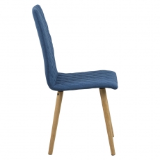 Jídelní židle Bene (SET 2 ks), tm. modrá - 2
