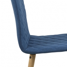 Jídelní židle Bene (SET 2 ks), tm. modrá - 6