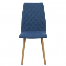 Jídelní židle Bene (SET 2 ks), tm. modrá - 3