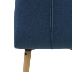 Jídelní židle Bene (SET 2 ks), tm. modrá - 8