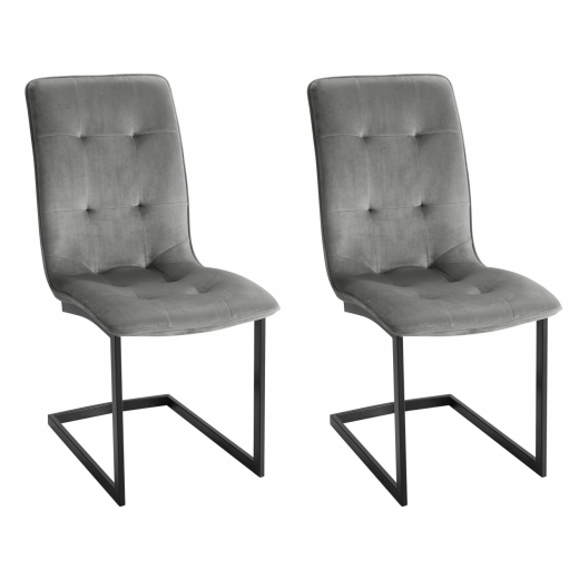 Jídelní židle Berry (SET 2 ks), šedá - 1