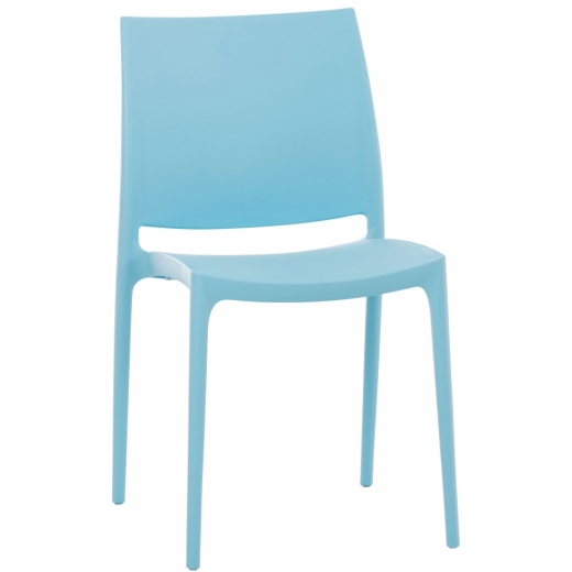Jídelní židle Blau, azurově modrá - 1