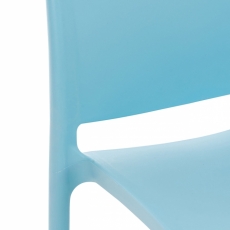 Jídelní židle Blau, azurově modrá - 5