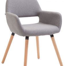 Jídelní židle Boba textil, přírodní nohy - 3