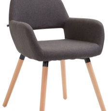 Jídelní židle Boba textil, přírodní nohy - 6
