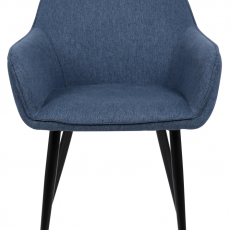 Jídelní židle Boise, textil, modrá - 2