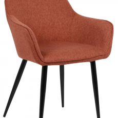 Jídelní židle Boise, textil, oranžová - 1