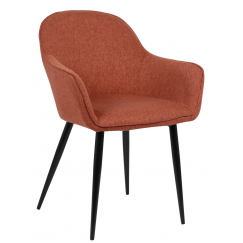 Jídelní židle Boise, textil, oranžová