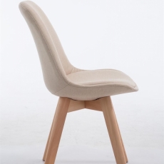 Jídelní židle Borneo, krémová  - 3