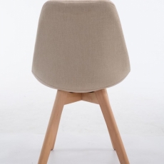 Jídelní židle Borneo, krémová  - 4