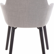 Jídelní židle Bradford, textil, šedá - 4