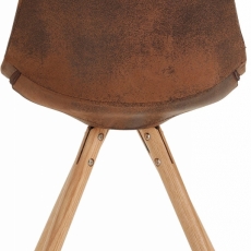 Jídelní židle Brend (SET 2 ks), hnědá - 4