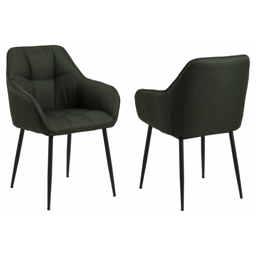 Jídelní židle Brenda (SET 2 ks), zelená - 1