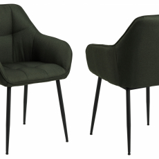 Jídelní židle Brenda (SET 2 ks), zelená - 1