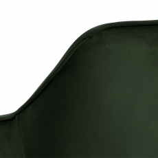 Jídelní židle Brooke I (SET 2ks), samet, zelená - 4