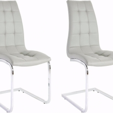 Jídelní židle Brune (SET 2 ks), světle šedá - 1