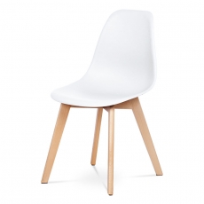 Jídelní židle Bubu (SET 4 ks), bílá - 1