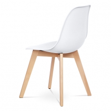 Jídelní židle Bubu (SET 4 ks), bílá - 3