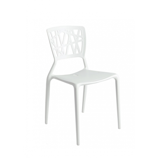 Jídelní židle Busk, bílá - 1