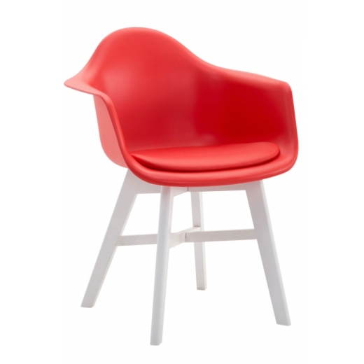 Jídelní židle Calgary, červená - 1