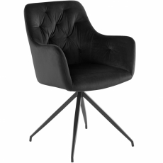 Jídelní židle Calvin (SET 2 ks), černá - 1