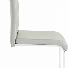 Jídelní židle Care (SET 2 ks), šedá / bílá - 3